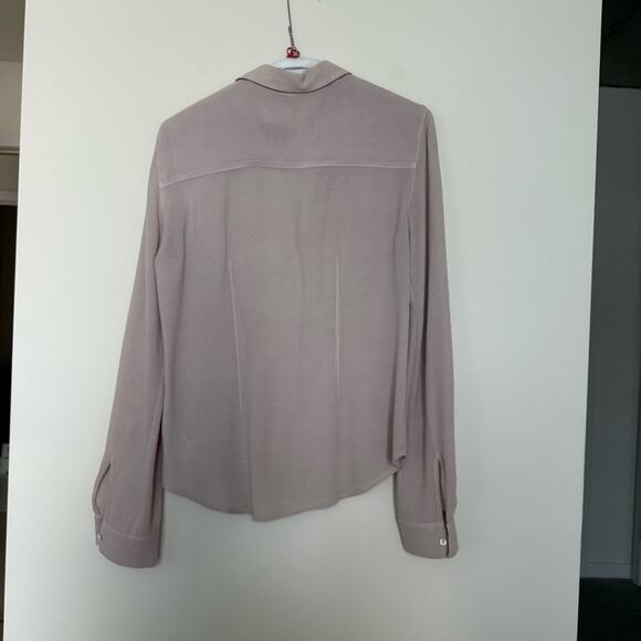 James Perse Crepe Utility Shirt in Abyss Size 1 - Picture 3 of 3